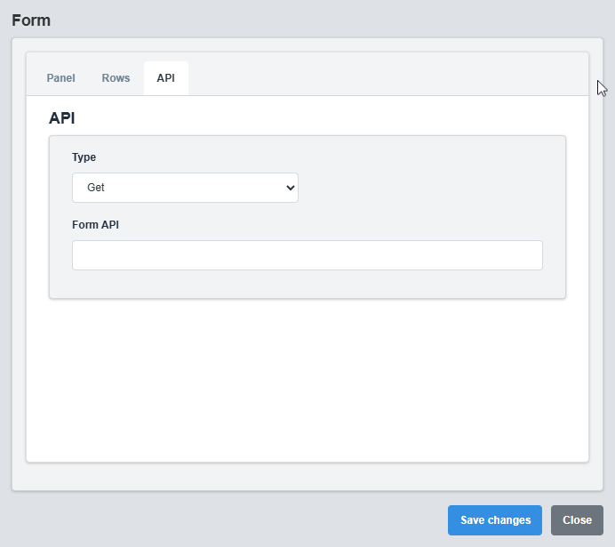 API Configuration Tab