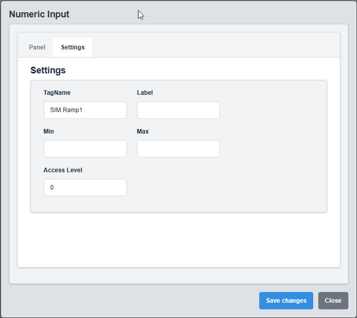 Settings Configuration Tab