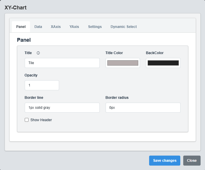 Panel Configuration Tab