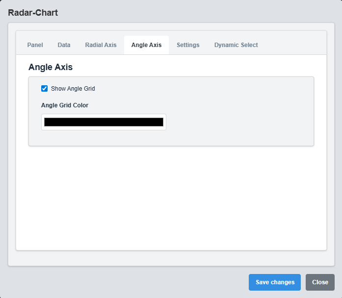 Angle Axis Configuration Tab