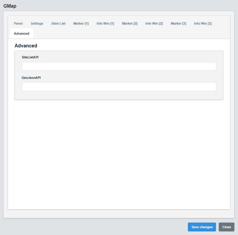 Advanced Configuration Tab
